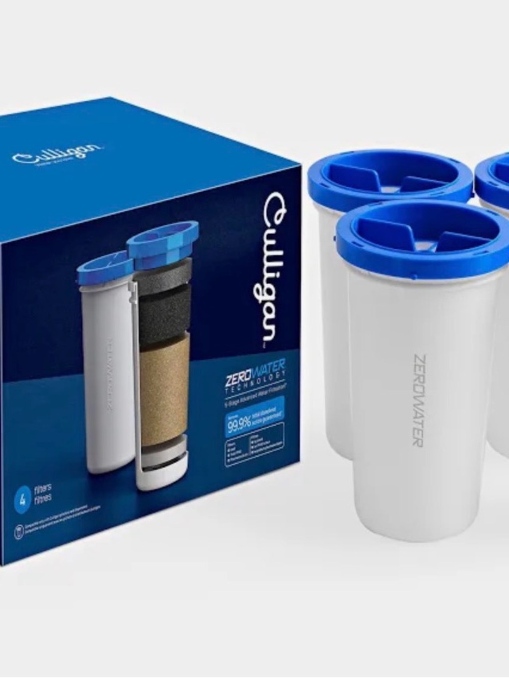 Blue & White ZeroWater Replacement Filter Cartridges - 3 Pack